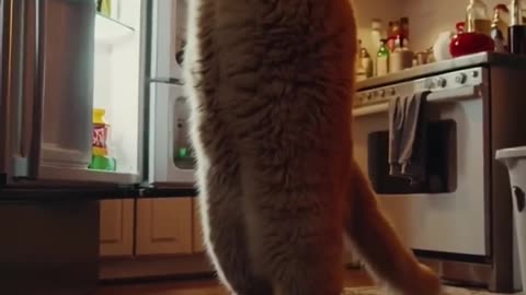 Fat Cat Raids the Fridge