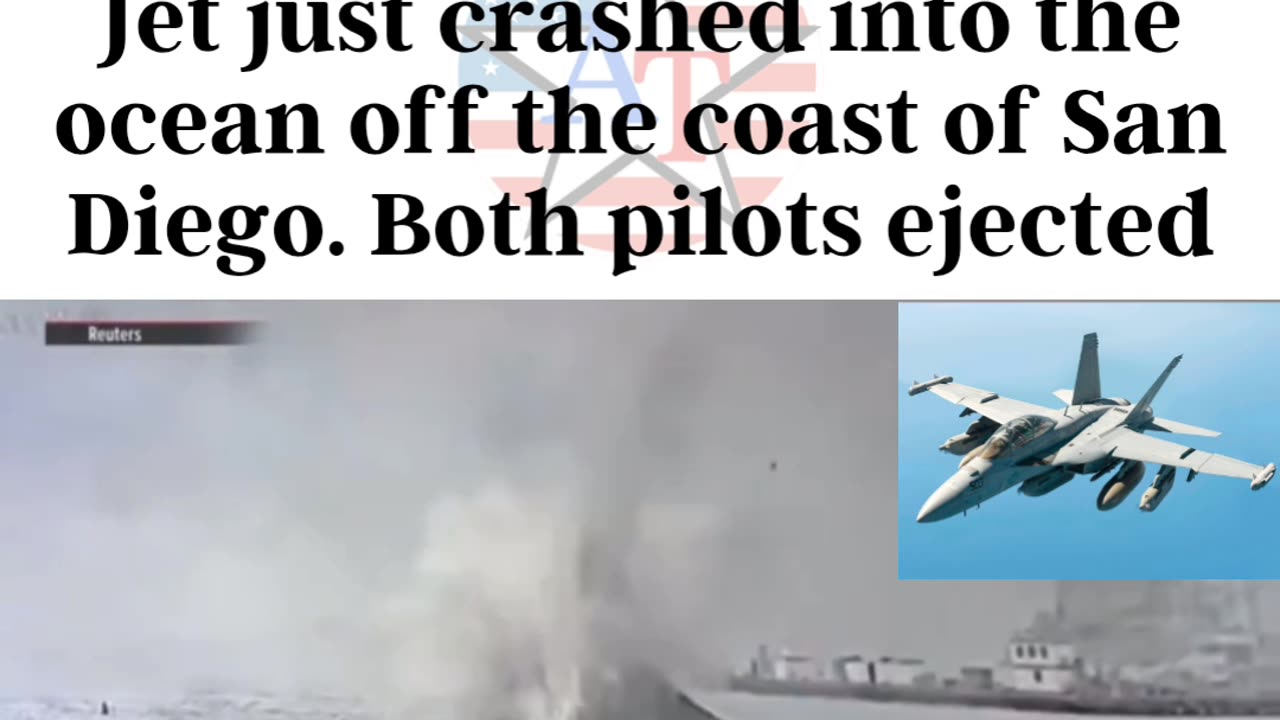 US Navy Plane Jet Crashes into Ocean off San Diego Coast