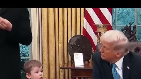 Elon Musk’s child saying “I want you to shush your mouth” to Donald Trump