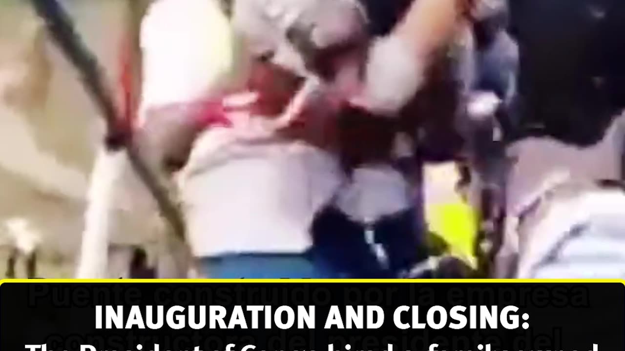 INAUGURATION AND CLOSING: Bridge of the family business of the President of Congo collapses