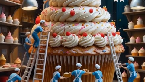 Whimsical - world of delightful contrasts, tiny bakers