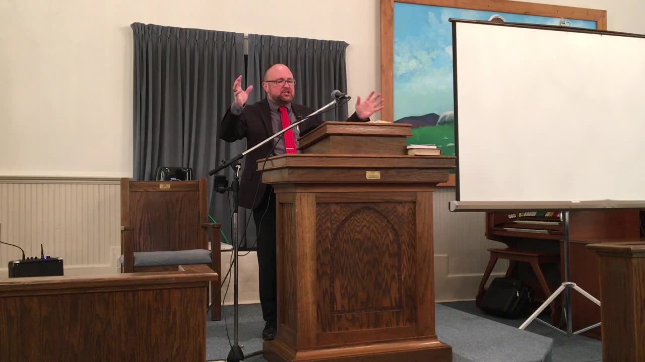 Pastor Gene Miller at Castleberry Baptist Church on February 2, 2025.