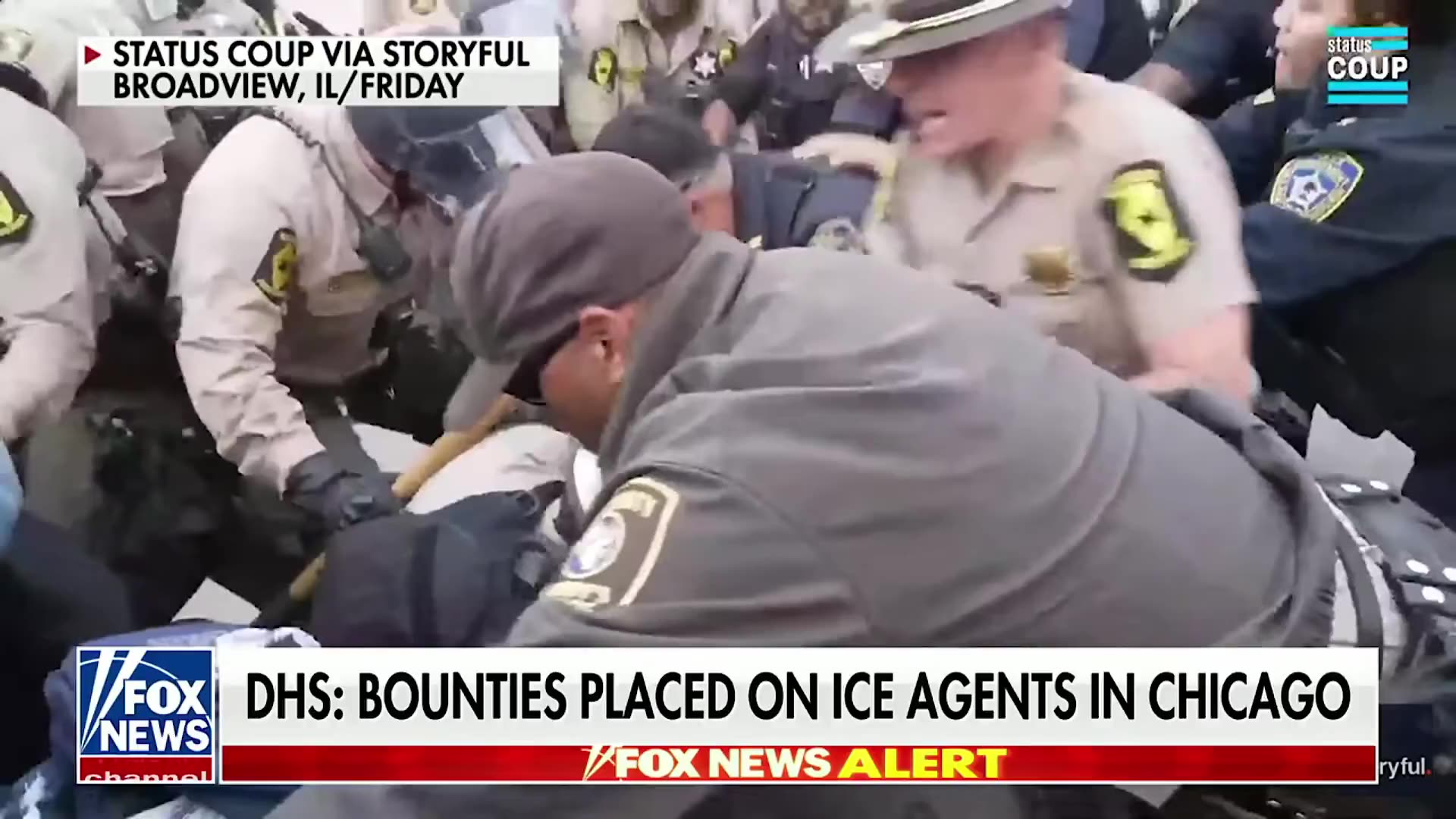 DHS is currently fighting off BOUNTIES being placed on ICE agents in Chicago