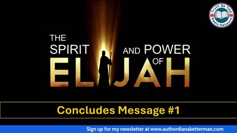 SOUND MIND MINISTRIES The Spirit And The Power Of Elijah Message 01 (2025-10-09)