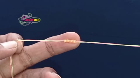 Super easy way to tie T knot Fishing knots.