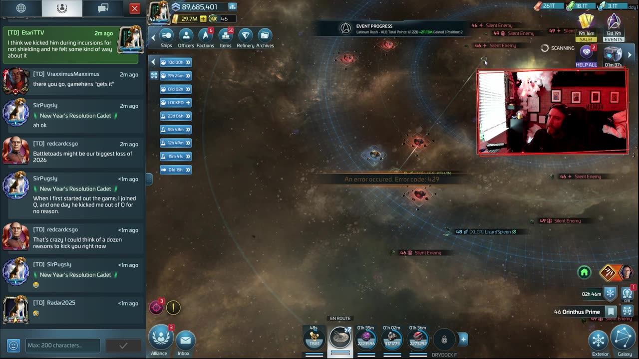 (server 709) Ops 42 New Commander - Make me work out - STFC Live Stream