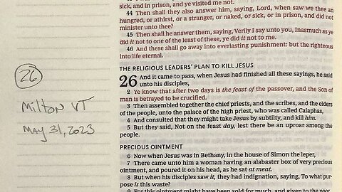 Matthew chapter 26
