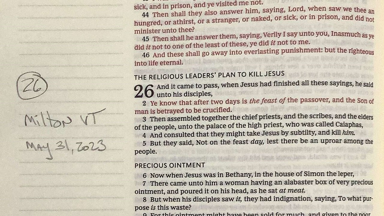 Matthew chapter 26