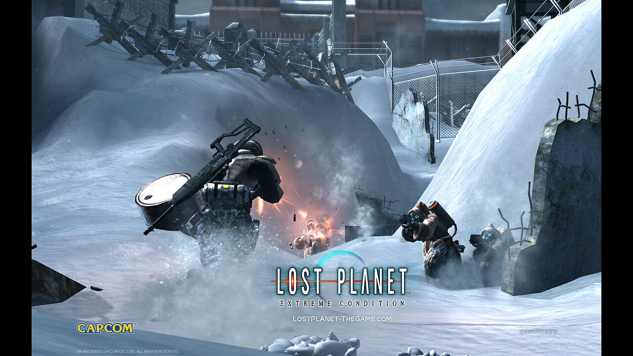 LOST PLANET COLONIES GAMEPLAY BATTLE EXTREME WEATHER CONDITIONS KILL MANY AKRID AND SURVIVE THE COLD