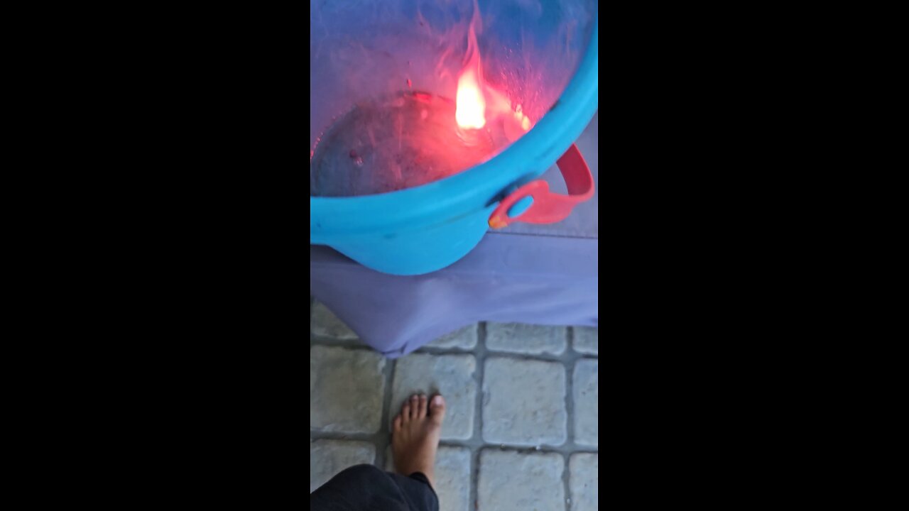 Solid acid vs water (Caught fire!!!)
