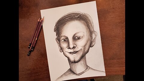 Drawing A Caricature- Tobey Maguire.