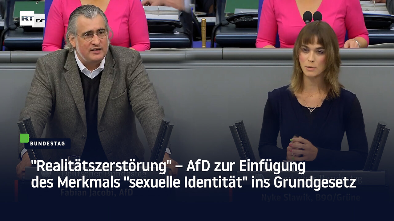 Realitätszerstörung – AfD zur Einfügung des Merkmals sexuelle Identität ins Grundgesetz