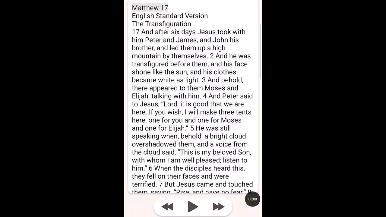 Matthew Chapter 17 ESV
