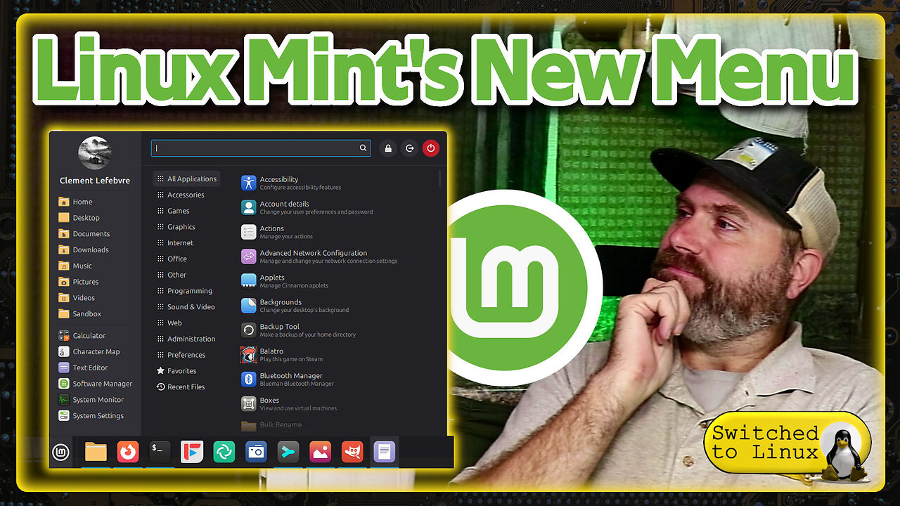 Linux Mint's New Menu Revealed!