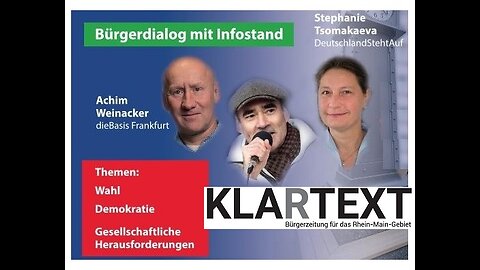 🕊 BÜRGERDIALOG IN FRANKFURT 🕊 Alles zu Wahlen, Demokratien & gesellschaftlichen Herausforderungen