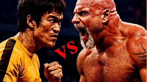🥋 Bruce Lee vs Goldberg 💪 Speed Meets Power in Epic Fantasy Fight ⚔️🔥 #MartialArtsClash