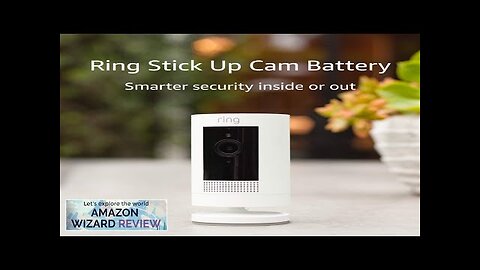 Certified Refurbished Ring Stick Up Cam Battery HD security camera with custom Review