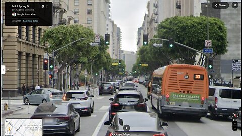 That Is EveryOne Else Driving in 343 S Spring St Los Angeles, California Google Street View Grok Ai