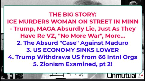 Liberty Conspiracy LIVE 1-8-26 ICE Murder, Freedom of Association, Federalism, VZ Oil, $