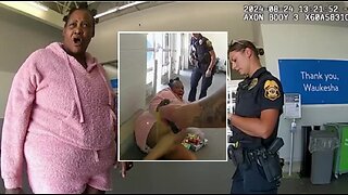 Sloppy Obese T-1000 Black Woman VS Two Lady Cops - Dindunuffin Shoplift