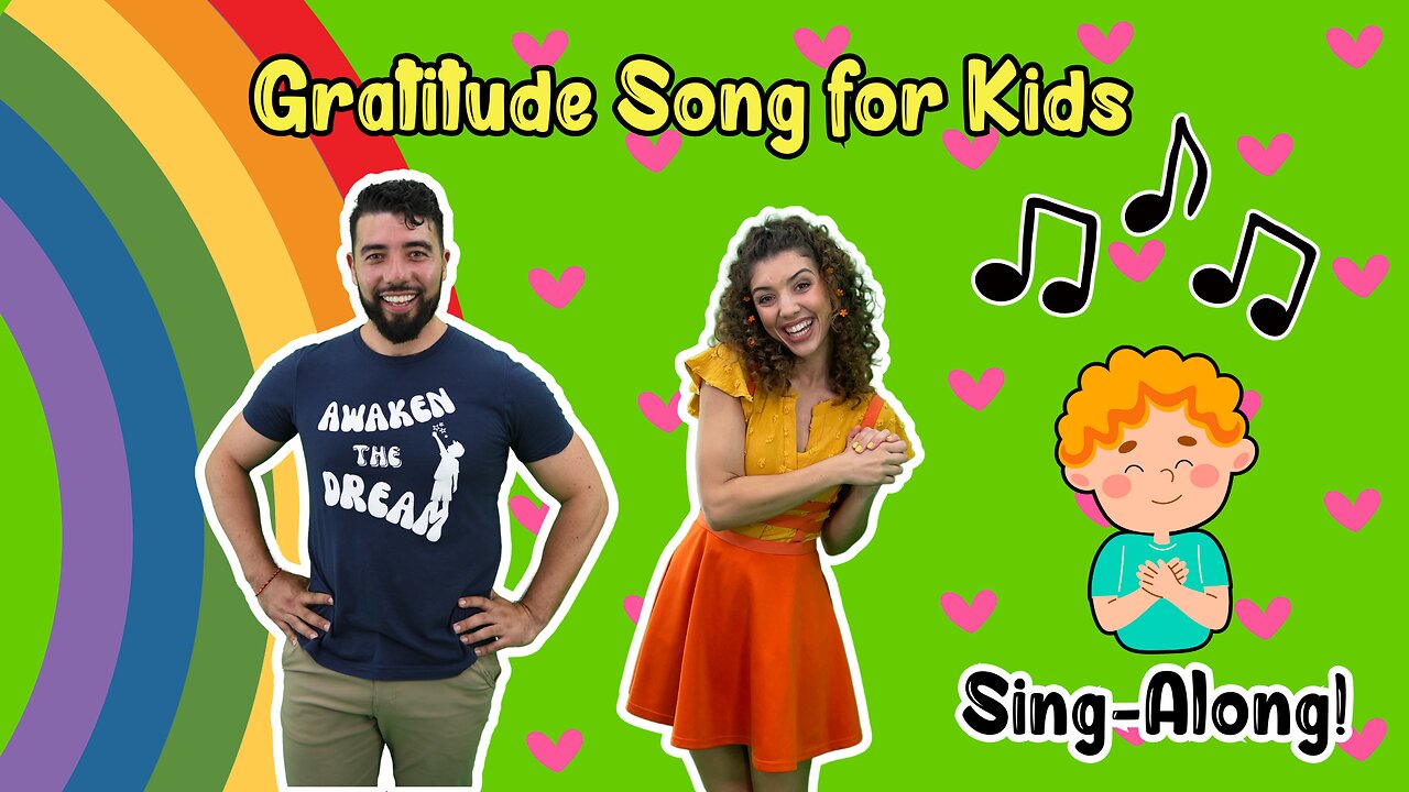 Gratitude Song for Kids 💞 Sing-along with SunBeam Buddies!
