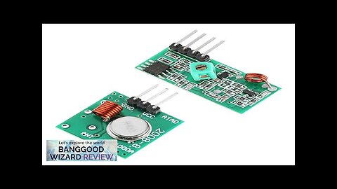 Geekcreit® 433Mhz RF Decoder Transmitter With Receiver Module Kit For ARM MCU Review