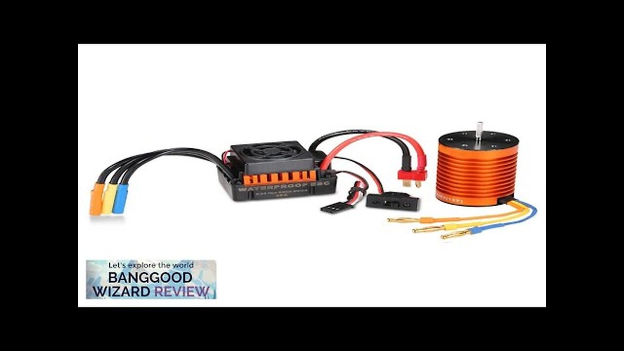 Surpass Hobby Waterproof F540 3000KV Brushless Motor +45A ESC For 1/10 Rc Review