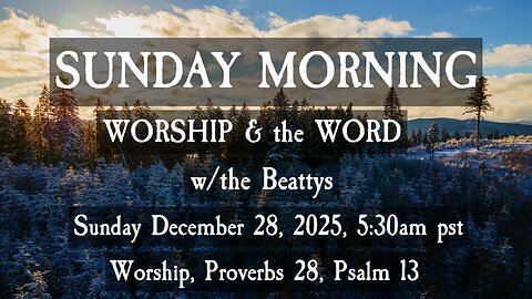 🌞 SUNDAY MORNING ✝️