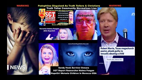 Robert Morris Pedophile Trump Spiritual Advisor Puts Spotlight On SGT Report HopeGirl Jim Fetzer
