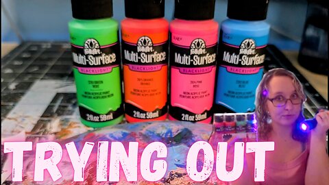 Trying Out: FolkArt Neon Acrylic Paint - Art Supply Review