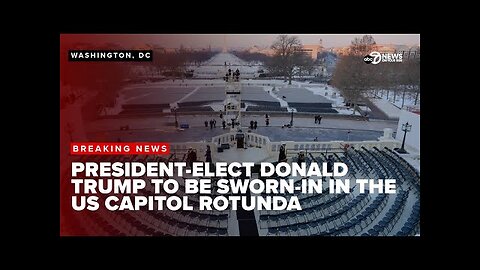 🚨 Jan 17 2025 - BREAKING NEWS > President Trump's Inauguration Being Moved Indoors