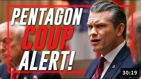 🚨MAXIMUM RED ALERT: The Deep State Has Launched An Active Coup Operation Inside The Pentagon Against SecDef Hegseth To Clear The Way To Bring Fake Charges Of War Crimes Against President Trump!
