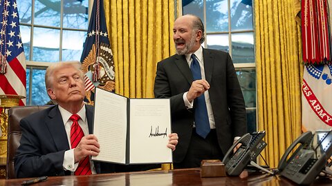 President Trump Signs Executive Orders in the Oval Office, Feb. 10, 2025