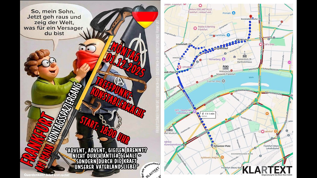 Advent, Advent, ganz #Gießen brennt - nicht durch #Antifa-Gewalt - sondern durch #Vaterlandsliebe!