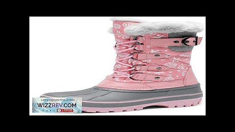 DREAM PAIRS Boys Girls Snow Boots Waterproof Outdoor Warm Cozy Anti-Slip Mid Review