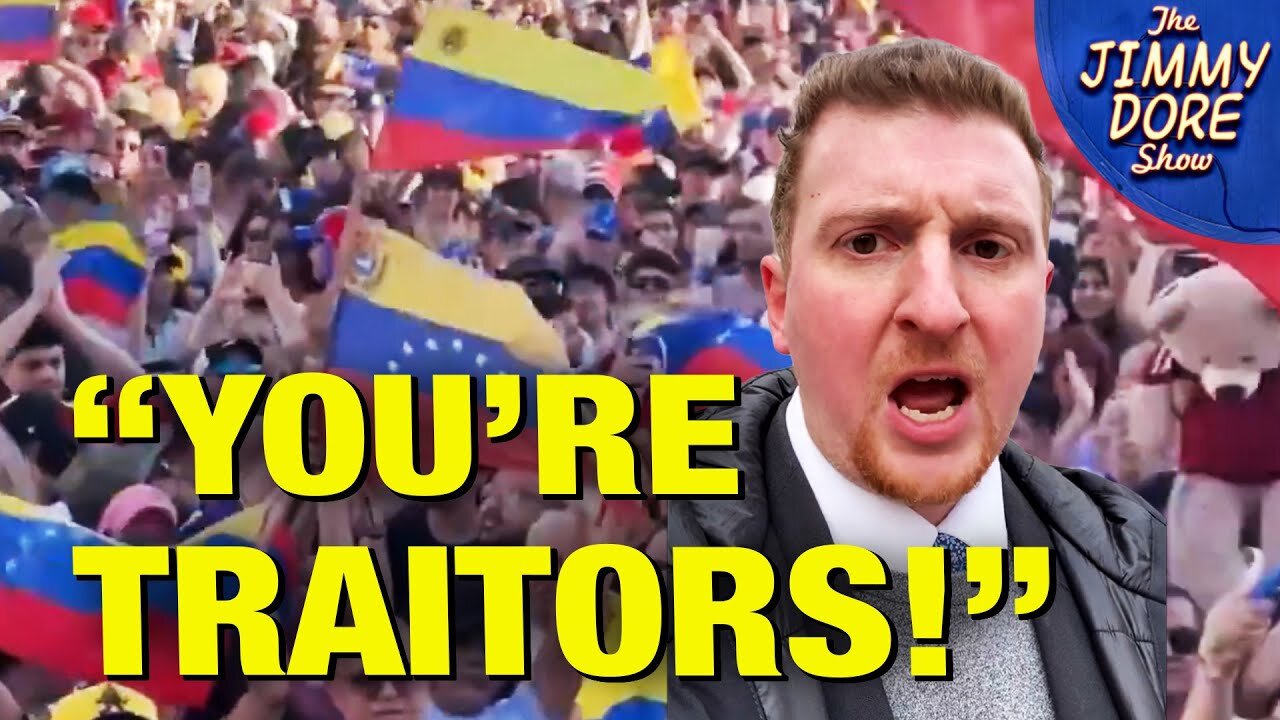 Pro U.S. Invasion Protesters CONFRONTED - For Supporting The Murder Of Venezuelans