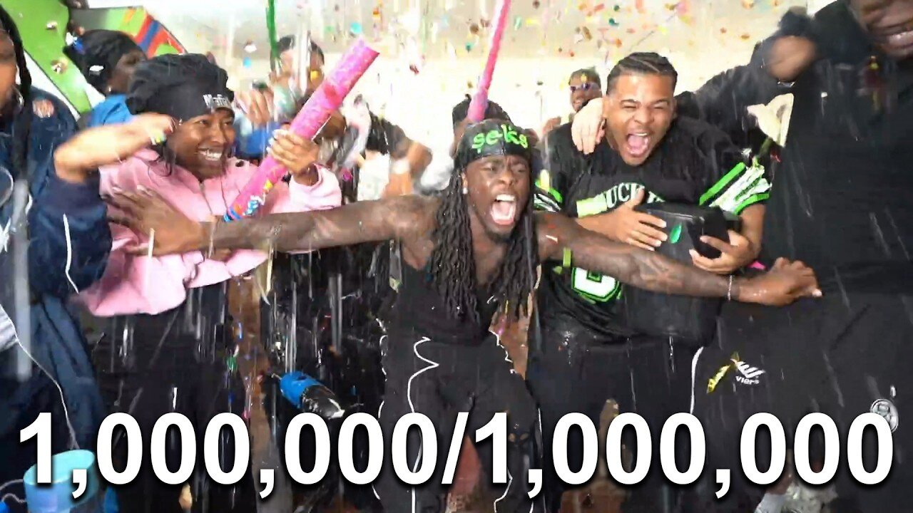 Kai Cenat Hits 1,000,000 Twitch Subscribers!