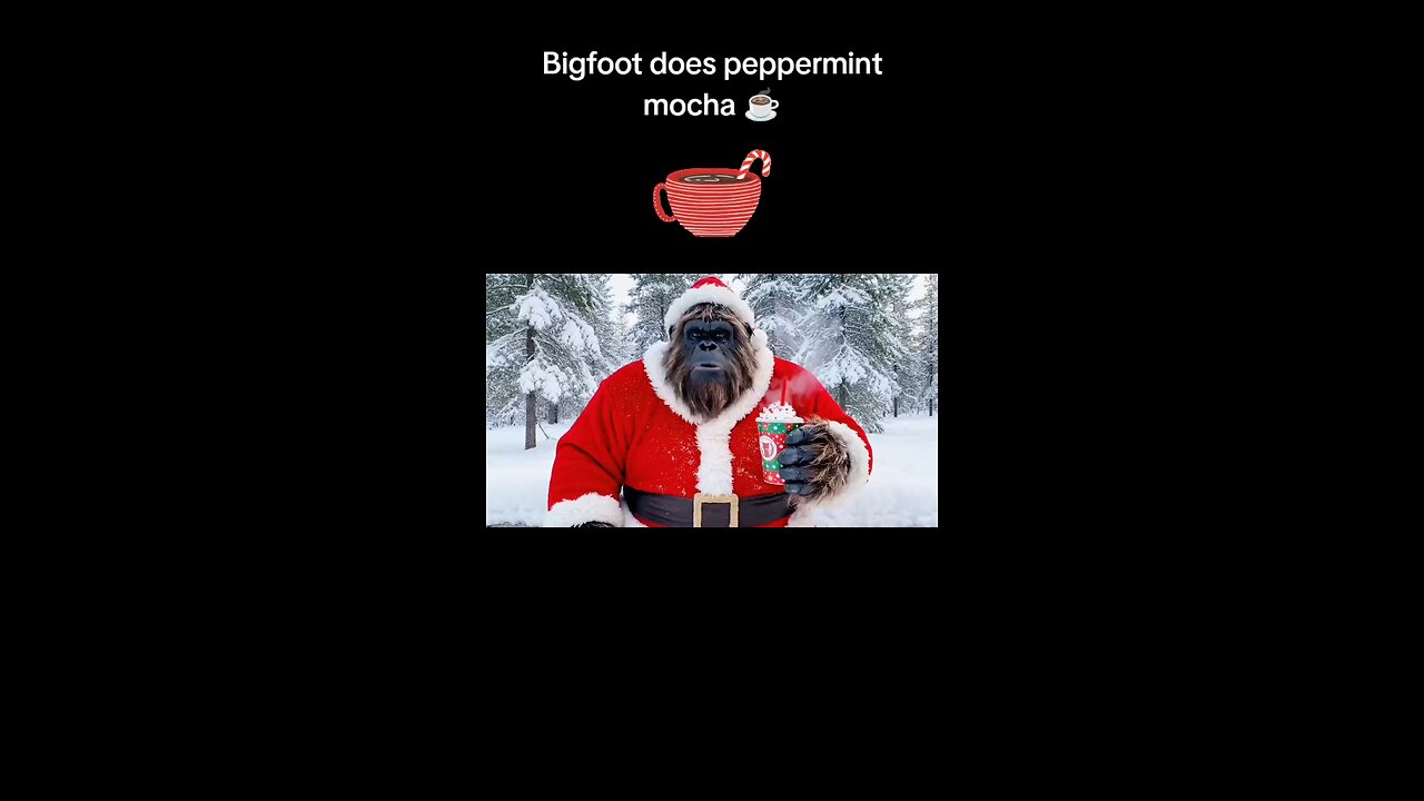 Bigfoot does peppermint mocha
