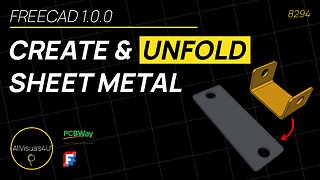 ⚡ FreeCAD Sheet Metal Tutorial - FreeCAD 1.0 - FreeCAD Workbenches - Sheet Metal Workbench