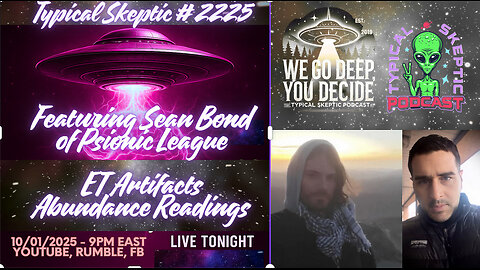 Sean Bond – Abundance Readings & Energy Work, ET Artifacts - TSP # 2225