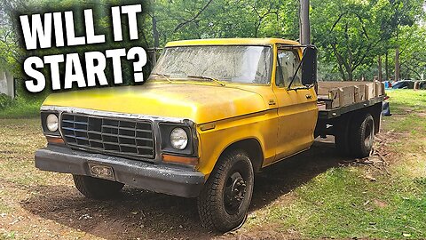 WILL IT START? Abandoned Ford F350 U-HAUL RENTAL TRUCK