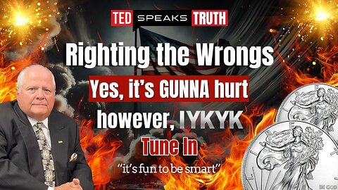 Righting the Wrongs Yes, it’s GUNNA hurt however, I Y K Y K… Tune In “it’s fun to be smart”