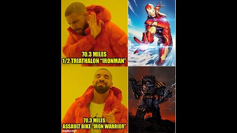 “The Iron Warrior” 70.3 Mile Indoor Assault Bike Ironman (Day 1301)