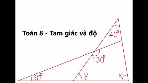 Toán 8: Độ và tam giác: Tính giá trị góc ở x và y trong tứ giác
