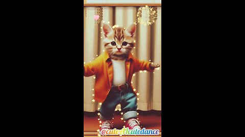 Very cute cat dance 🥰🥳🥰 #trending #AI #cat #dance #shorts #viralvideo