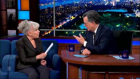 Bette Midler Sings to Colbert to the Tune of ‘Wing Beneath My Wings:’ ‘You Never Kissed the Orange Ass’