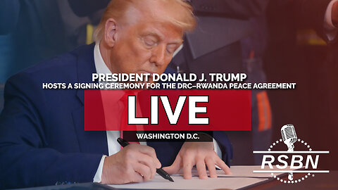 LIVE REPLAY: President Trump Hosts a Signing Ceremony for the DRC–Rwanda Peace Agreement - 12/4/25