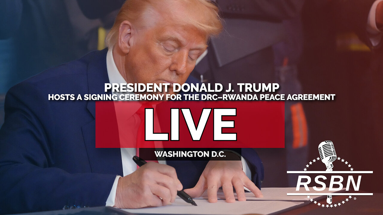 LIVE REPLAY: President Trump Hosts a Signing Ceremony for the DRC–Rwanda Peace Agreement - 12/4/25