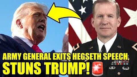 🚨GENERAL Leaves Hegseth Speech, Drops INSTANT BOMB
