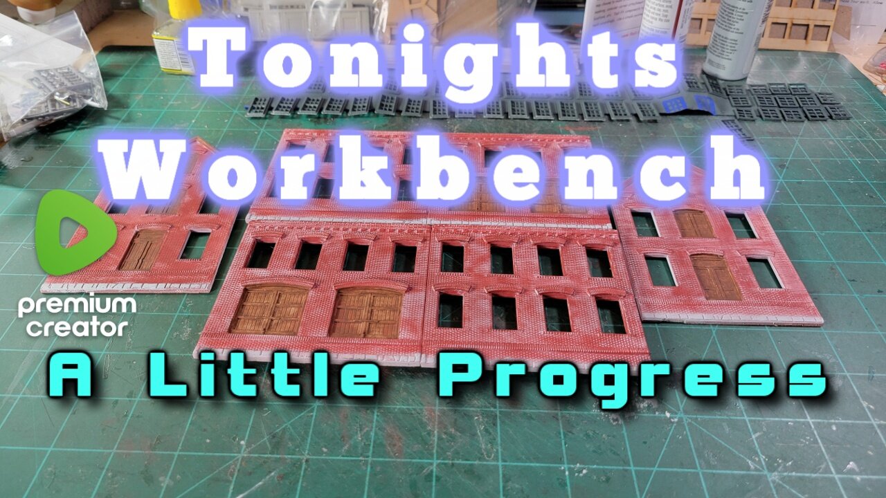 Tonight's Workbench - Painting & Canopy Glue Galore